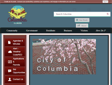 Tablet Screenshot of columbiaillinois.com